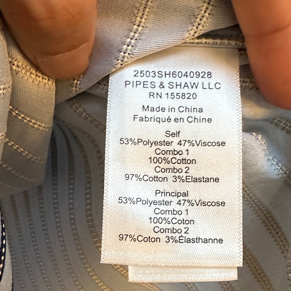 NWT Veronica Beard Blue and White Striped Dress Shirt - Picture 5 of 6